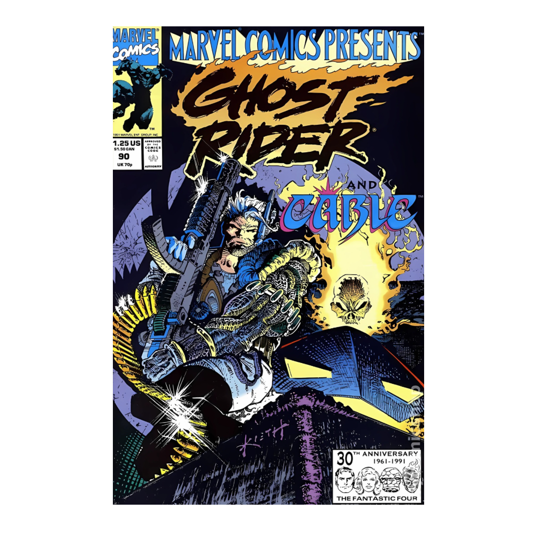COMIC : MARVEL COMICS PRESENTS GHOST RIDER - #90