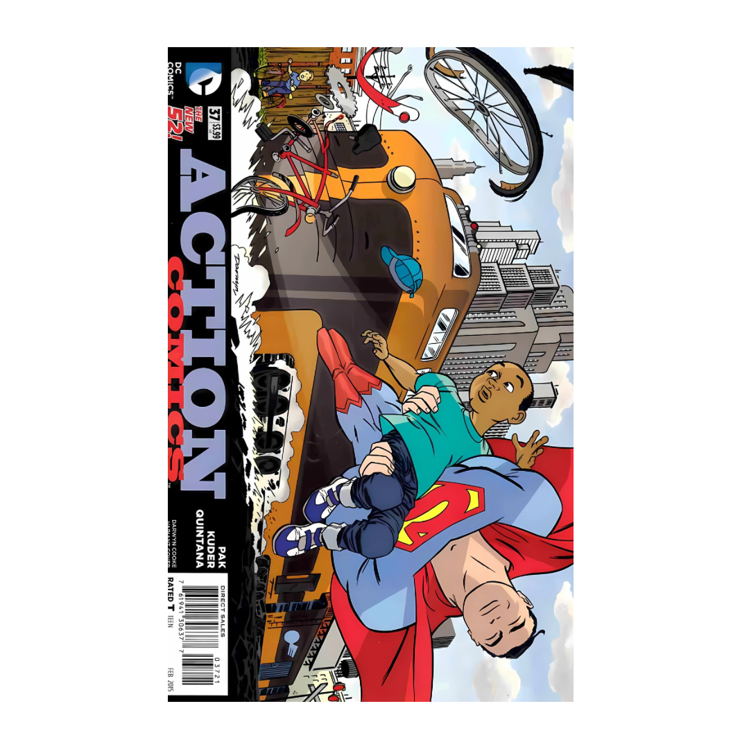 COMIC : SUPERMAN ACTION COMICS - NEW 52 #37 SIDEWAYS VR