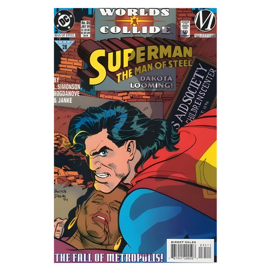 COMIC : SUPERMAN MAN OF STEEL - #35 1991