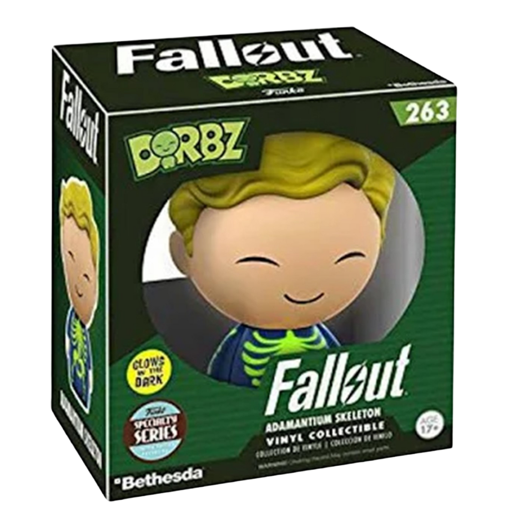 DORBZ: SPECIALTY SERIES FALLOUT - VAULT BOY ADAMANTIUM SKELETON GITD #263