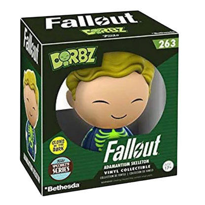 DORBZ: SPECIALTY SERIES FALLOUT - VAULT BOY ADAMANTIUM SKELETON GITD #263