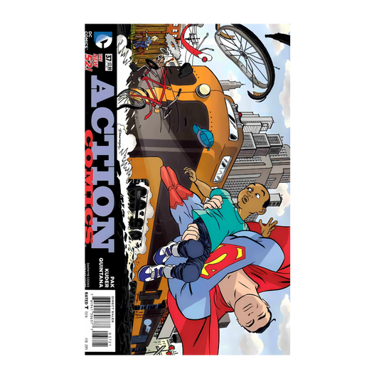 COMIC : SUPERMAN ACTION COMICS - NEW 52 #37 SIDEWAYS VR