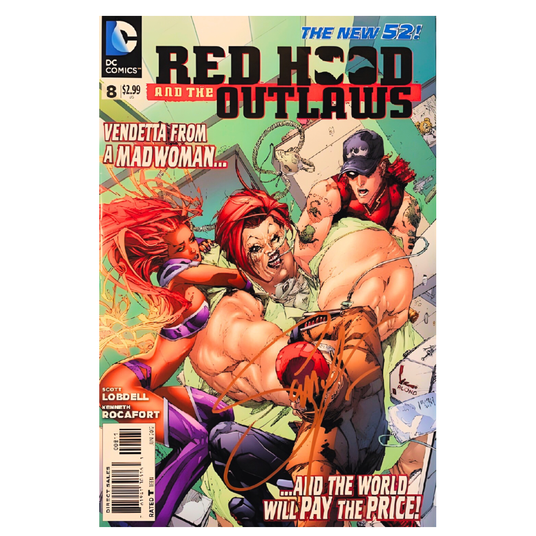 SIGNED : RED HOOD AND THE OUTLAWS - NEW 52 #8