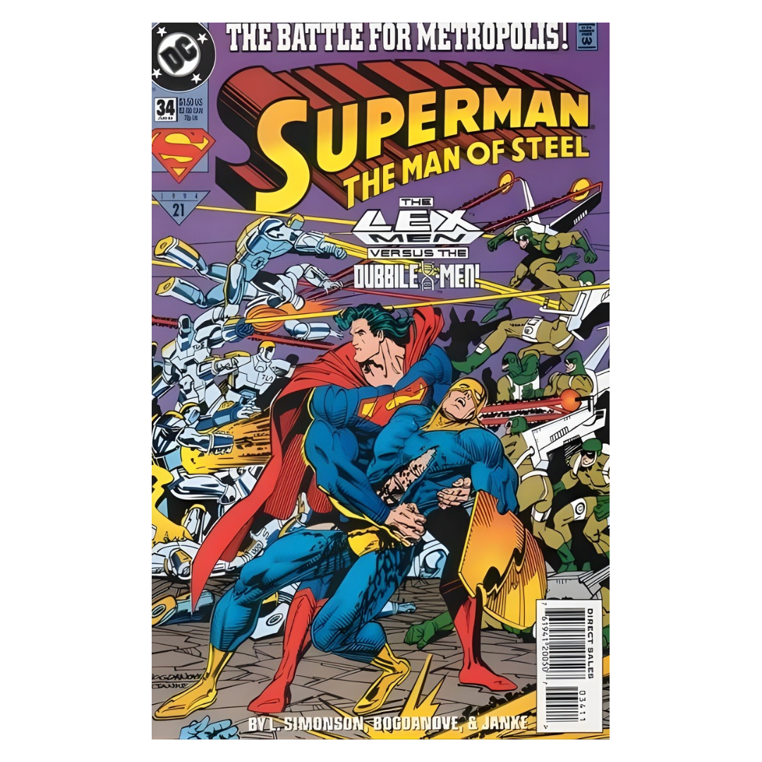 COMIC : SUPERMAN MAN OF STEEL - #34 1991