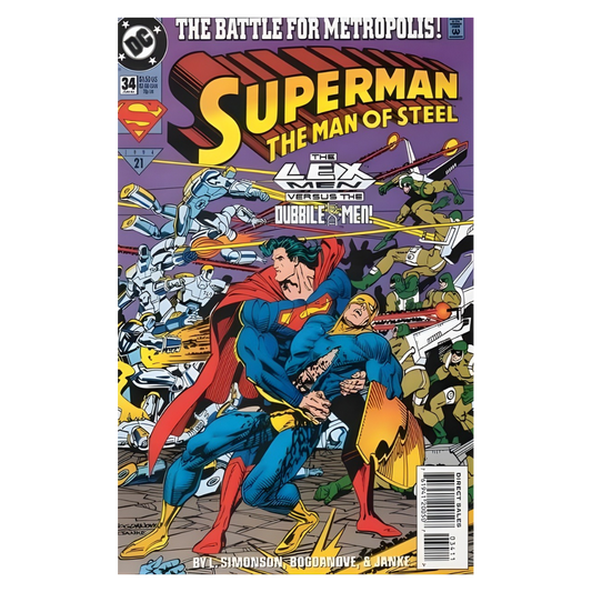 COMIC : SUPERMAN MAN OF STEEL - #34 1991