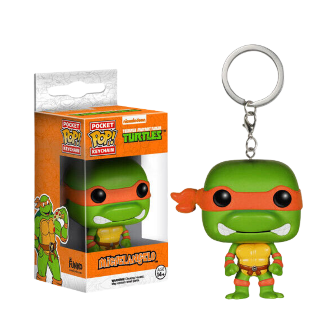 KEYCHAINS : FUNKO POP - MICHELANGELO TMNT