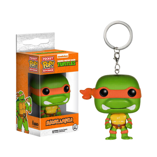 KEYCHAINS : FUNKO POP - MICHELANGELO TMNT