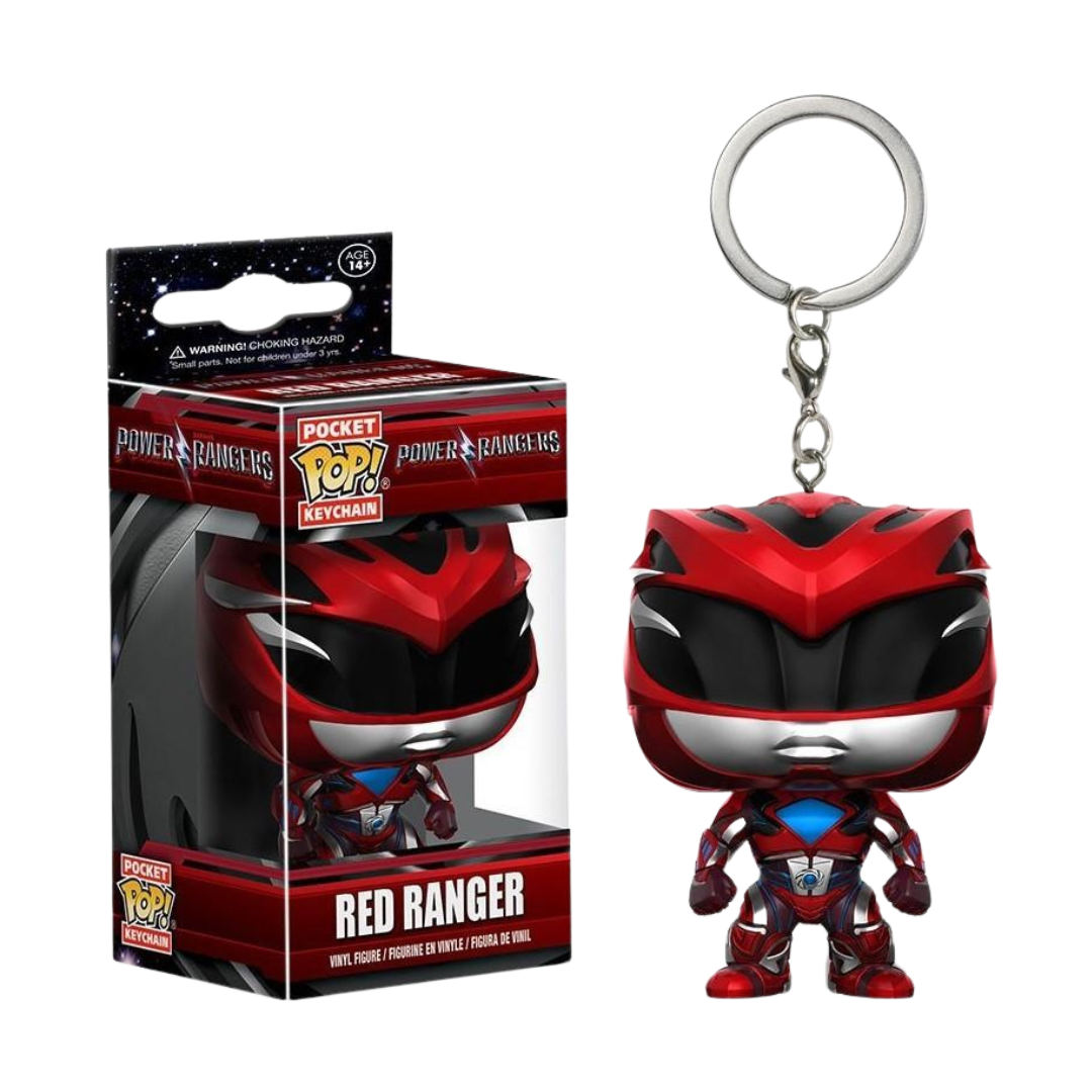 KEYCHAINS: FUNKO POP - RED POWER RANGER