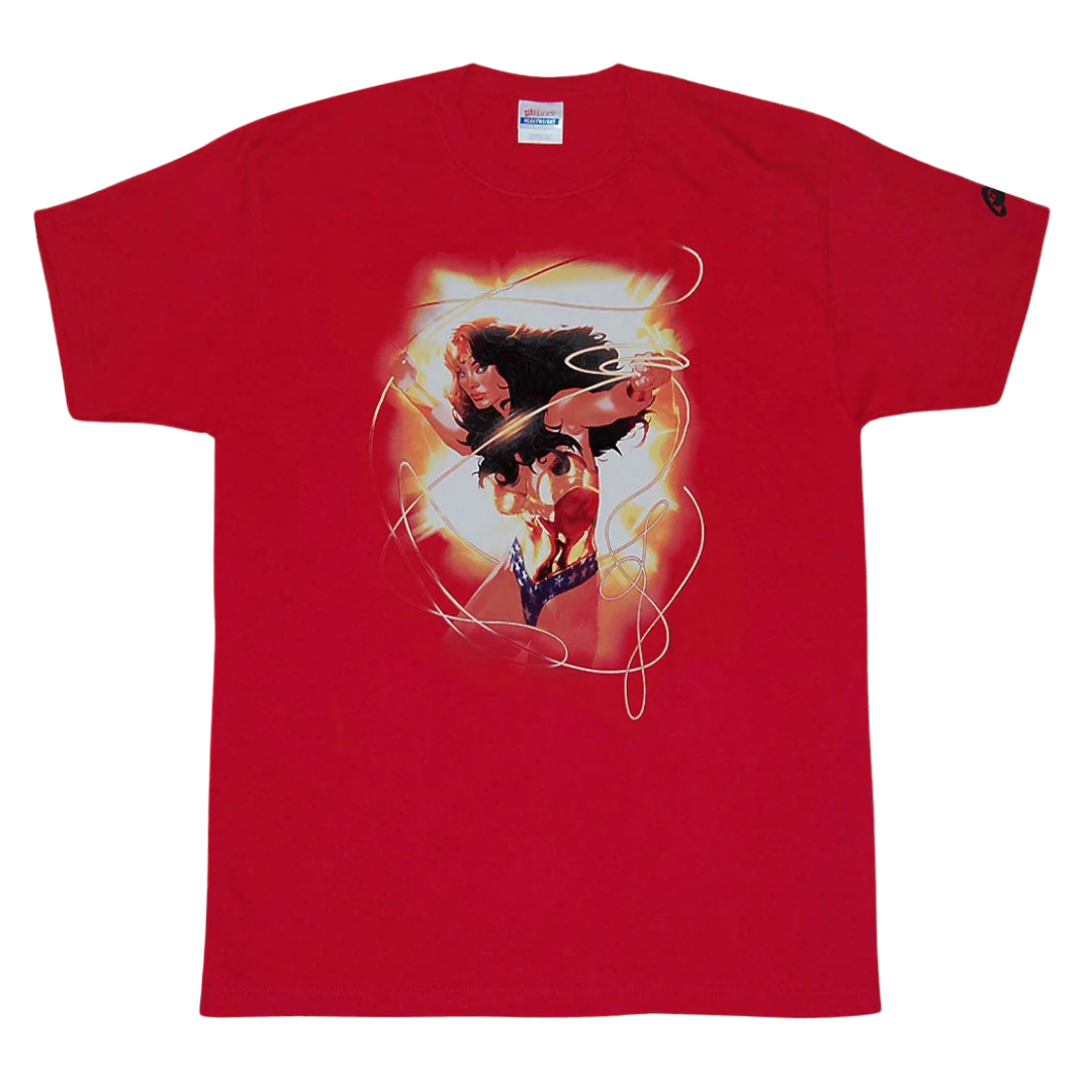 SHIRT : MEN'S - DC WONDER WOMAN RED