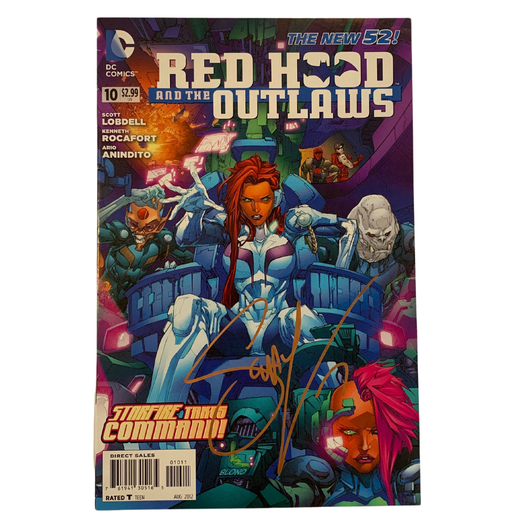 SIGNED : RED HOOD AND THE OUTLAWS NEW 52 - NEW 52 #10