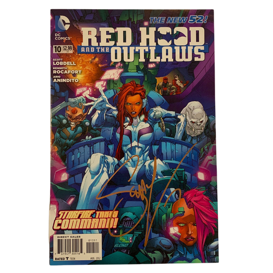 SIGNED : RED HOOD AND THE OUTLAWS NEW 52 - NEW 52 #10