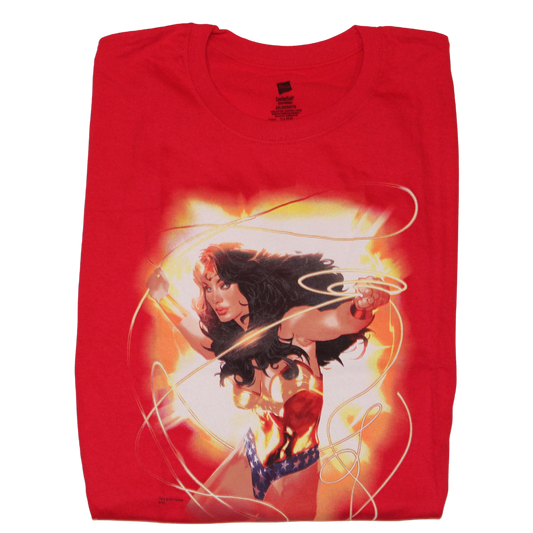 SHIRT : MEN'S - DC WONDER WOMAN RED